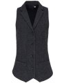 Dames Gilet Herringbone Premier PR626 Charcoal